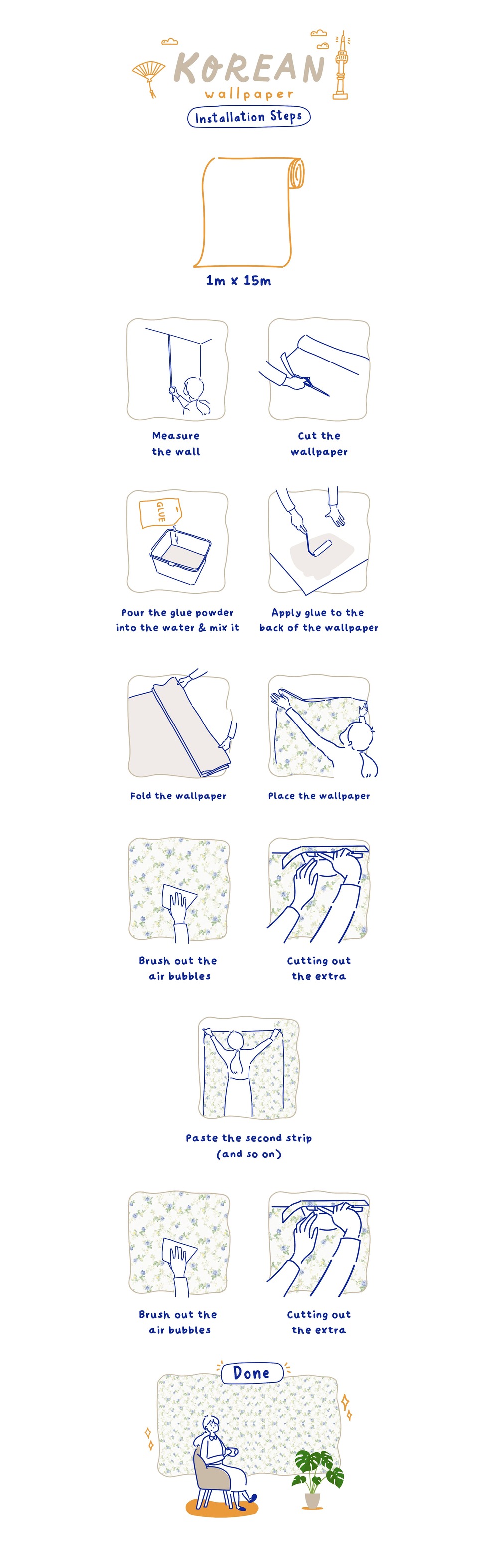 Korean Wallpaper Installation Guide from Honpo
